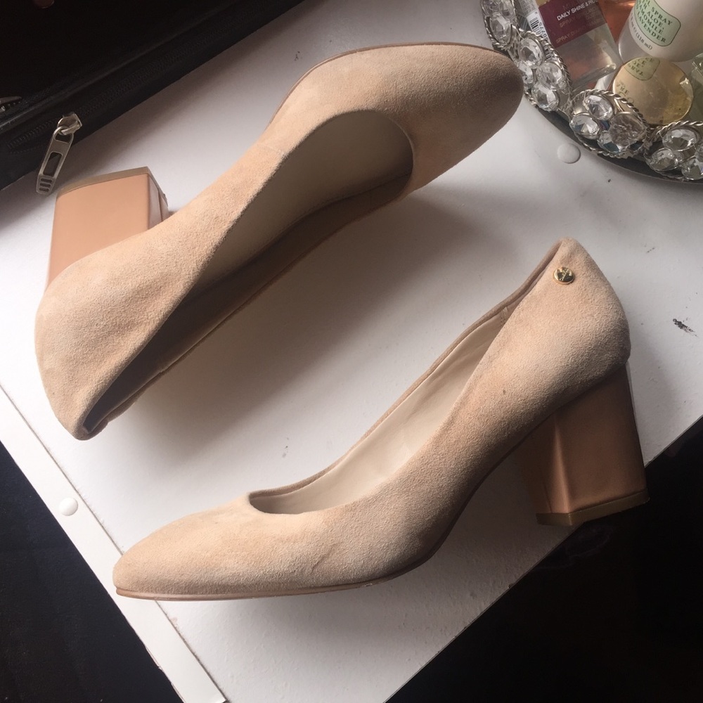 Calvin Klein nude heels